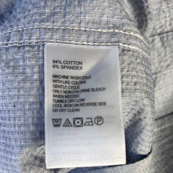 π Tommy Bahama Blue Chambray Button Down Shirt Menβs Medium π - Picture 12 of 15